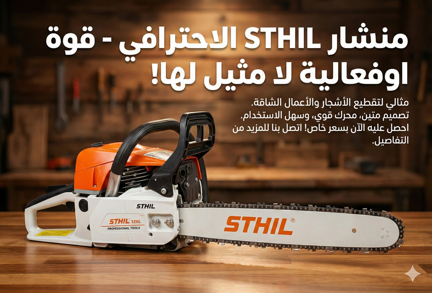 سيطر على أصعب المهام بضغطة زر مع منشار ستيل الاحترافي