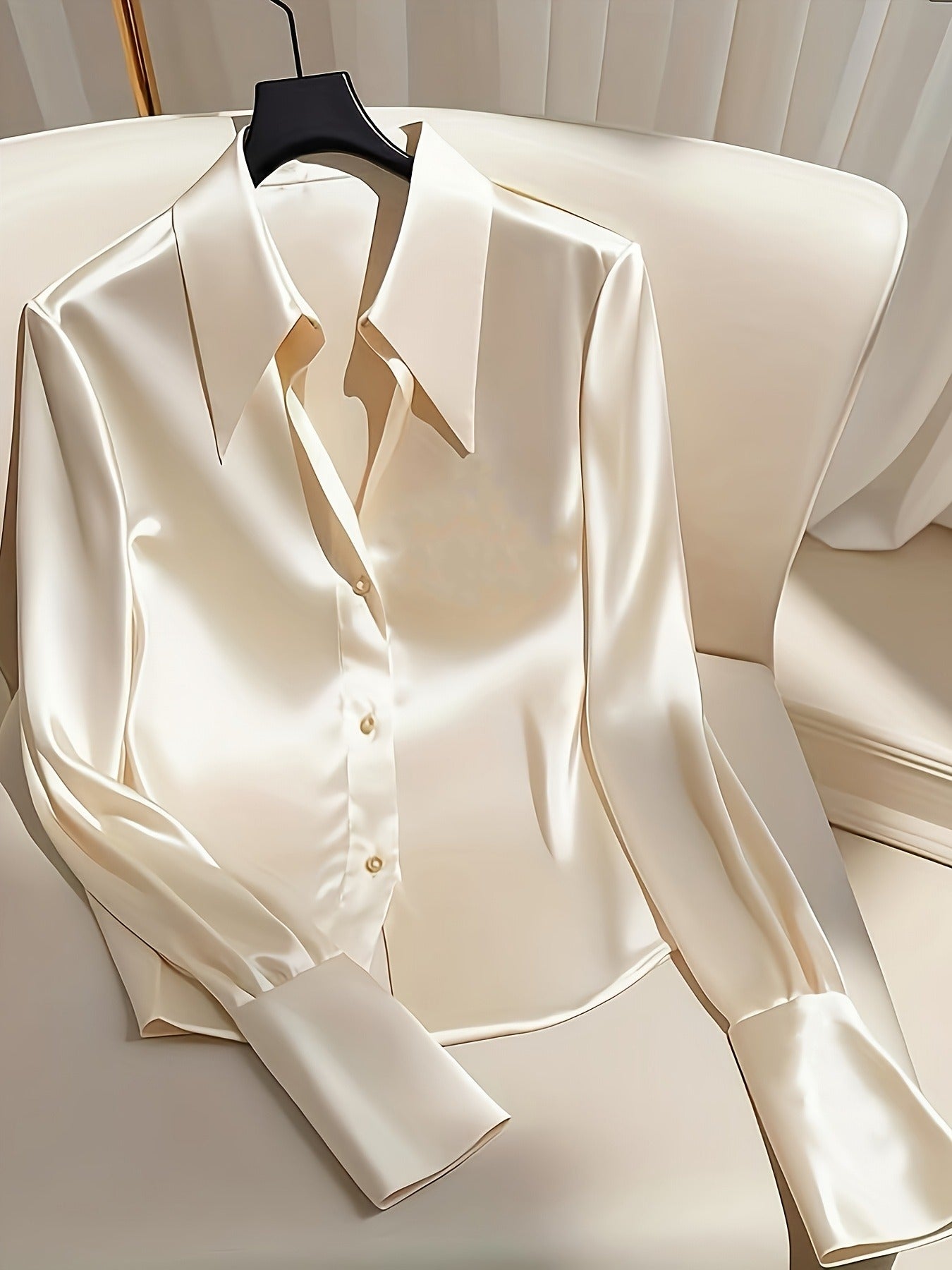Chemise Femme en Satin de Luxe